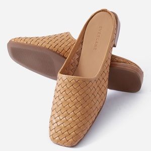 Everlane The Woven Leather Mule in Tan
